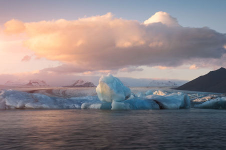 Jokulsarlon ice block
