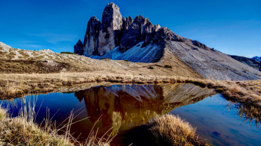Tre Cime in reflection